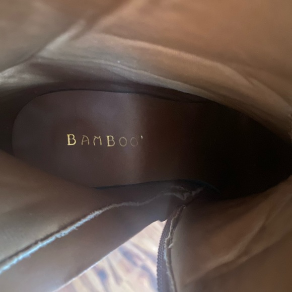 SnakeSkin Pointed Toe Tan Booties - Picture 5 of 5